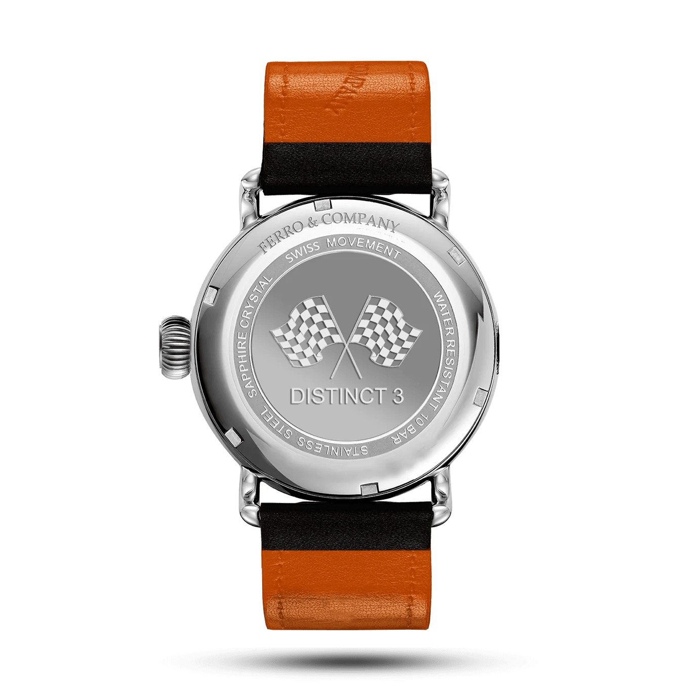 Ferro Watches Distinct 3 Vintage Style One Hand Race Watch Avanti