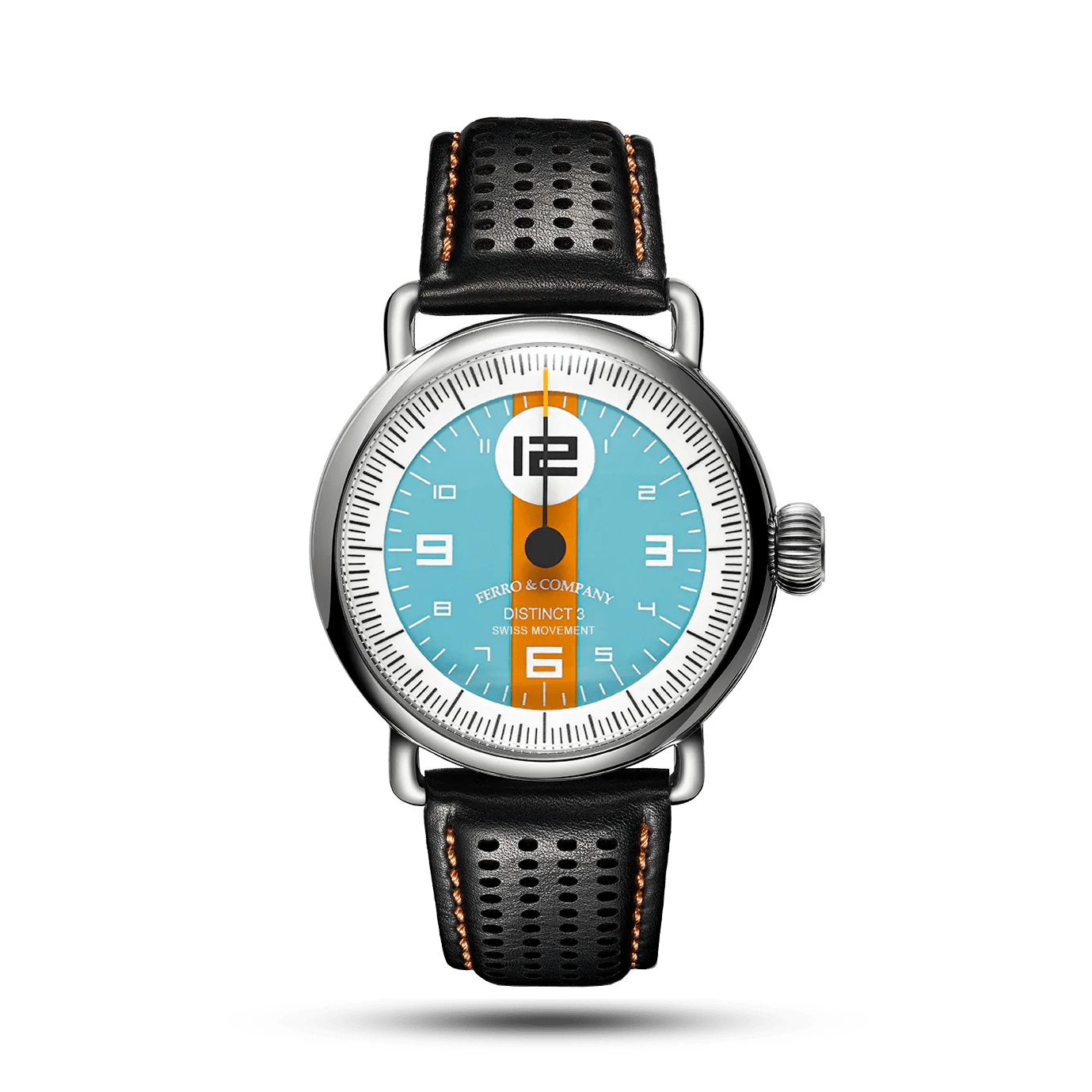 Ferro Watches Distinct 3 Vintage Style One Hand Race Watch Avanti
