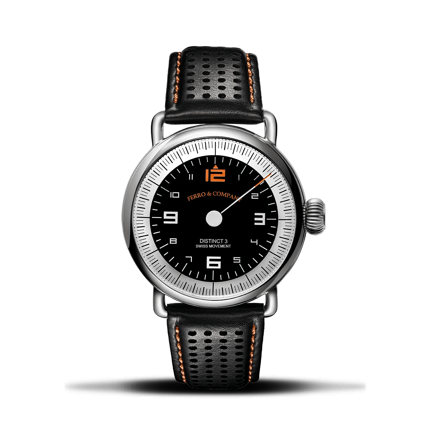 Ferro Watches Distinct 3 Vintage Style One Hand Race Watch Grand