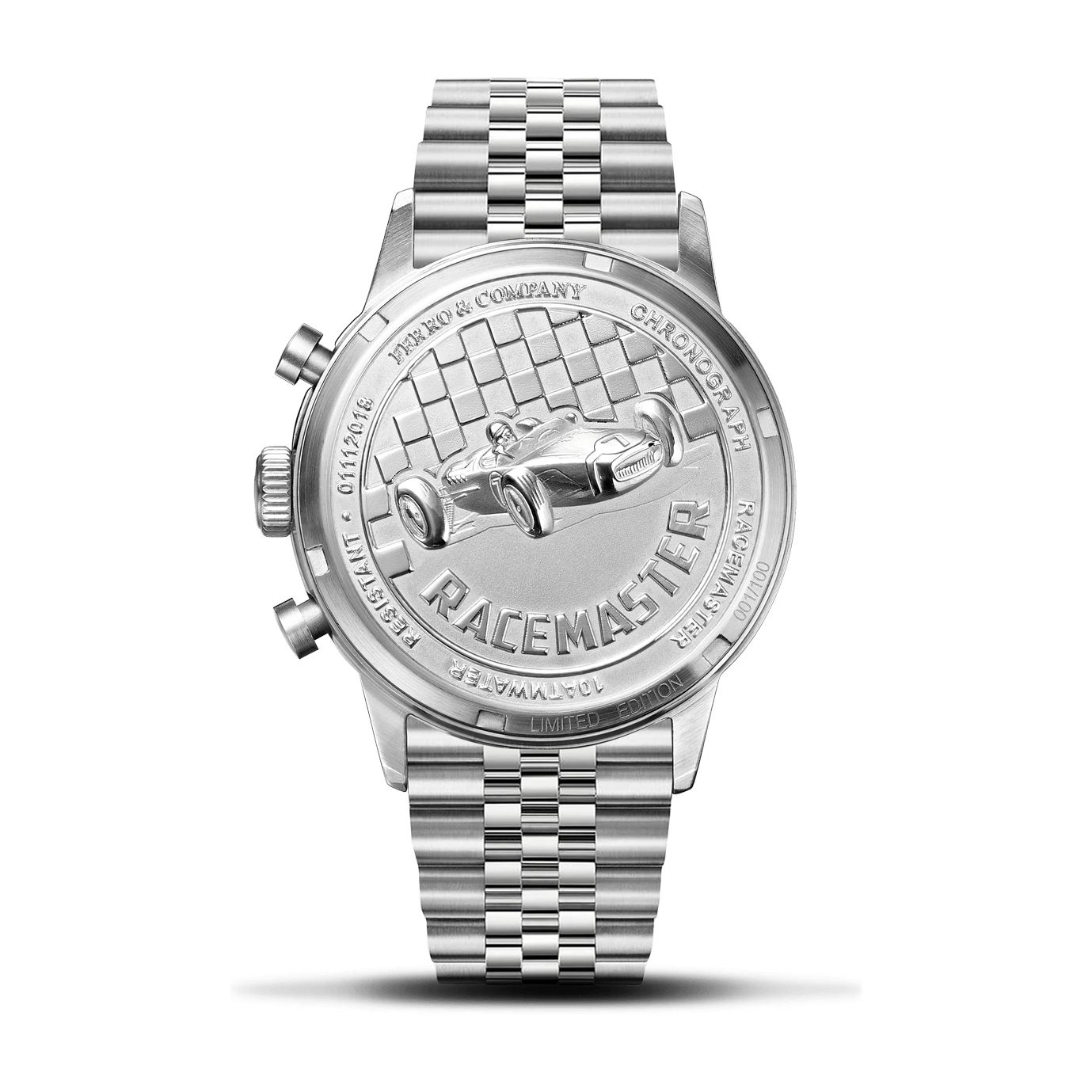 Race Master Chronograph Silver BR - Ferro & Company Watches