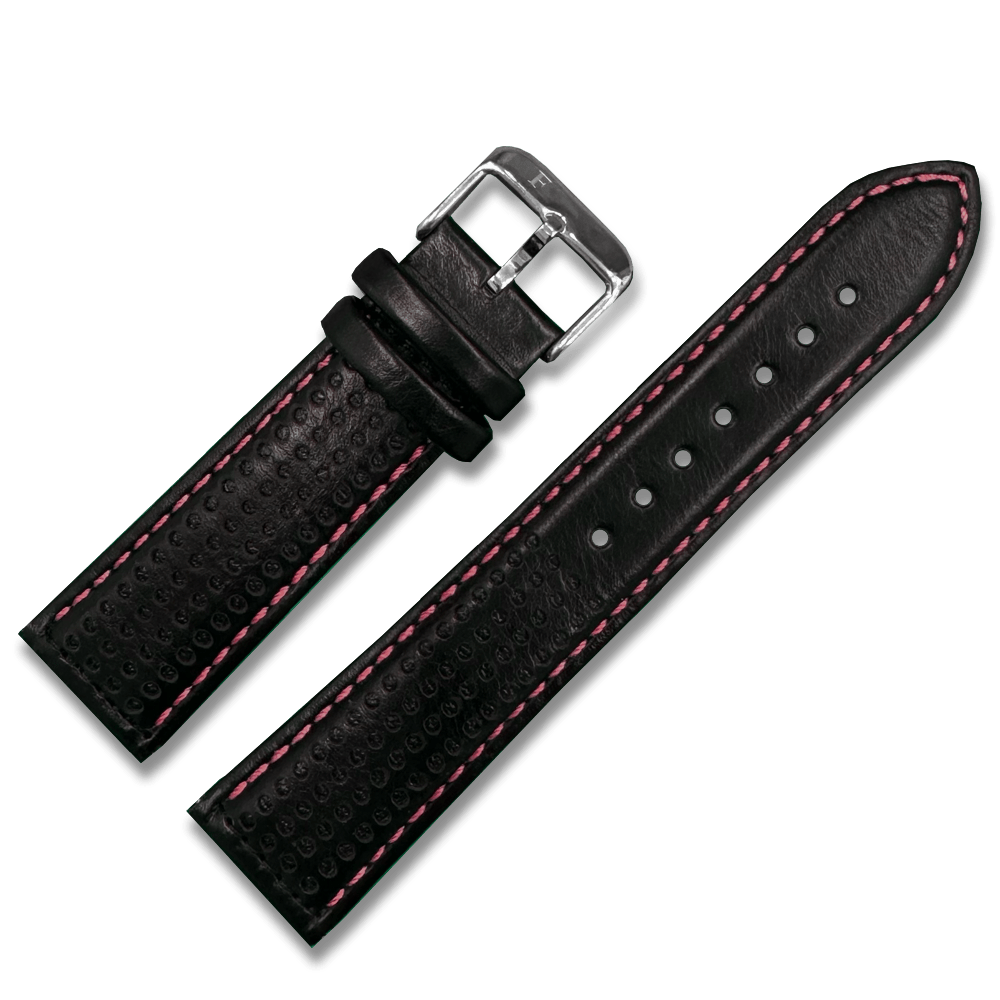 Racing Leather Straps Black/Red 22 MM – Ferro Company Watches