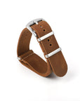 Nato Leather Watch Strap Brown - Ferro & Company Watches