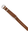 Nato Leather Watch Strap Brown - Ferro & Company Watches