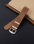 Nato Leather Watch Strap Brown - Ferro & Company Watches