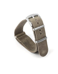 Nato Leather Watch Strap Grey - Ferro & Company Watches
