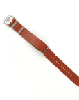 Nato Leather Watch Strap Red Brown - Ferro & Company Watches