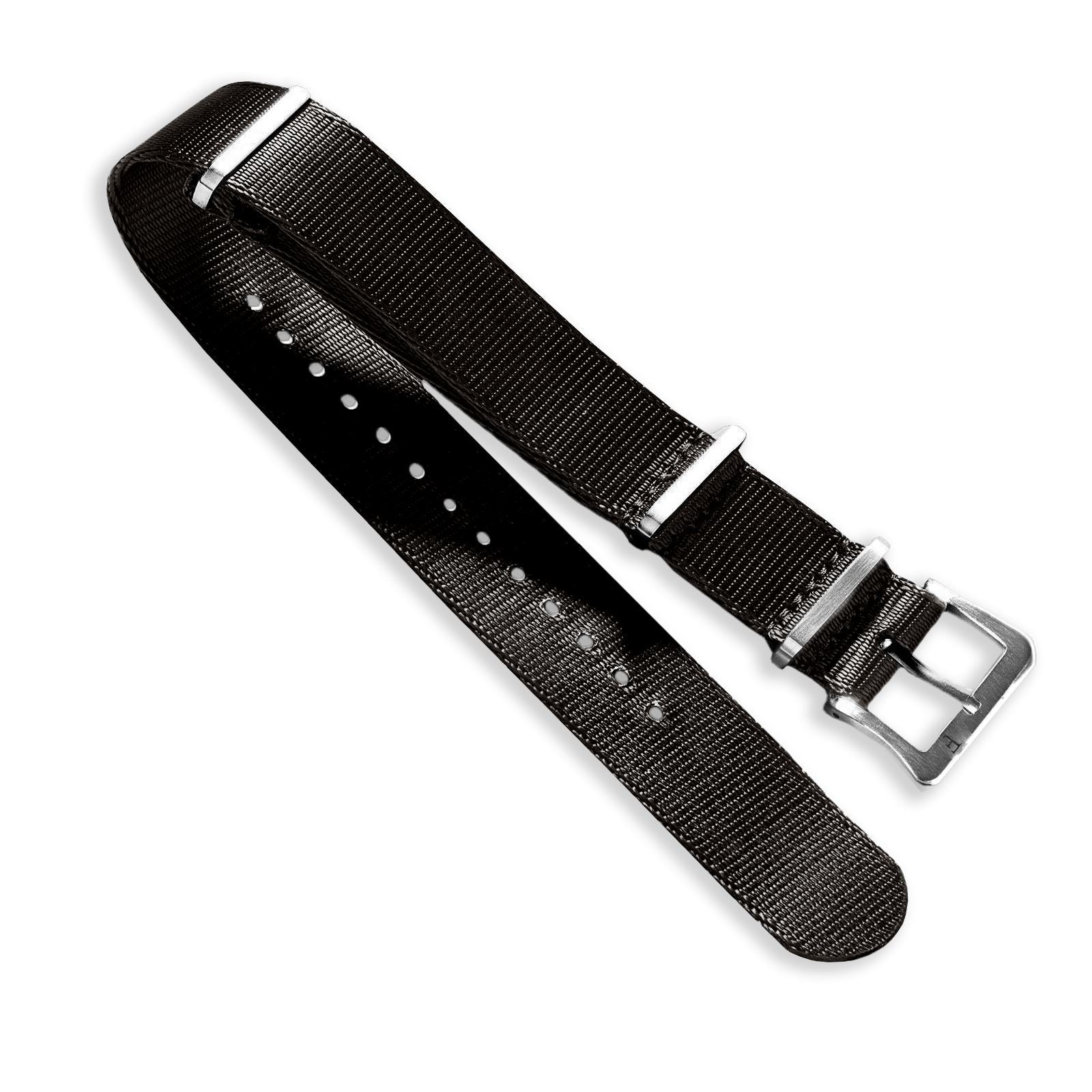 Nylon Nato Watch Strap Black - Ferro & Company Watches