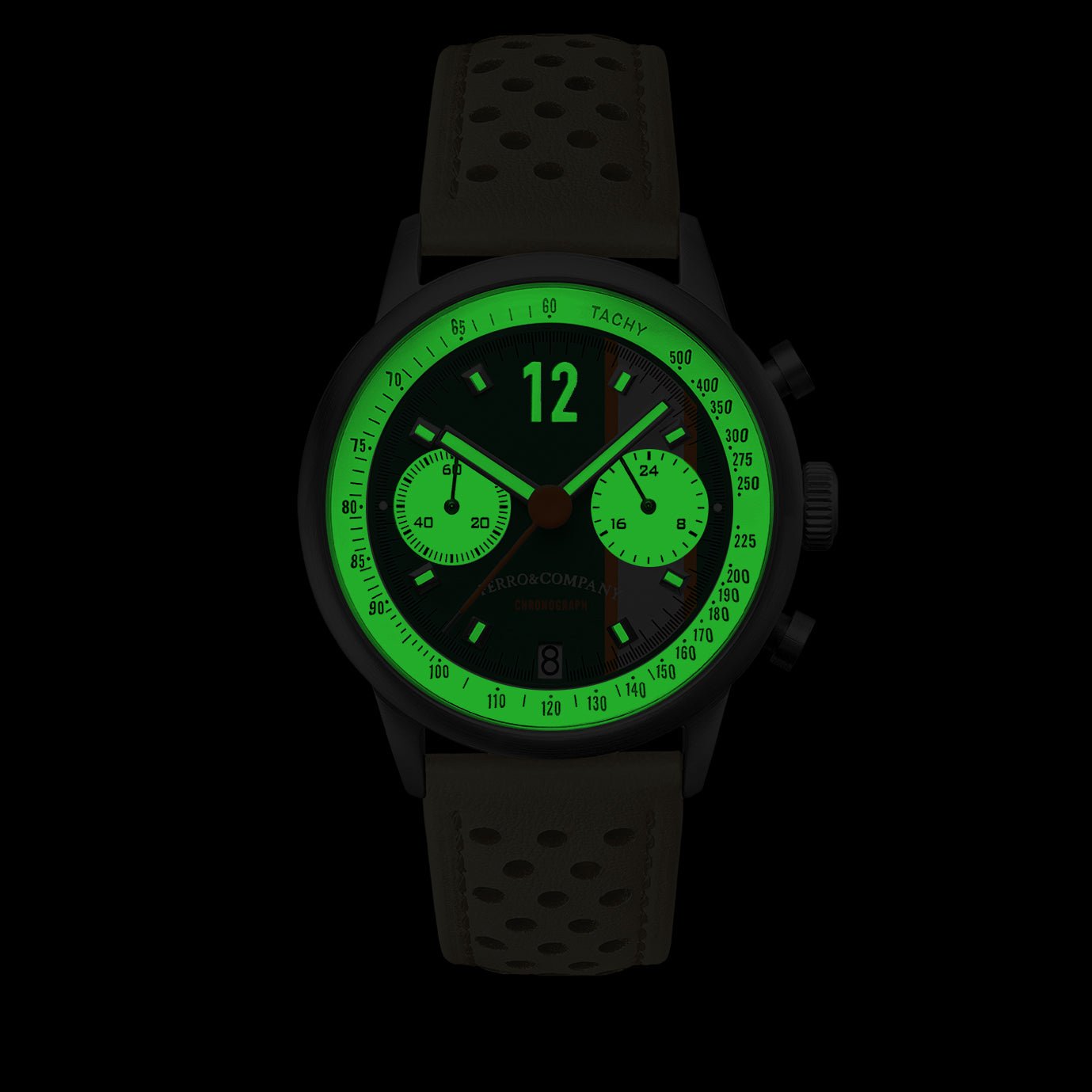 Race Master Chronograph GREEN - Ferro & Company Watches