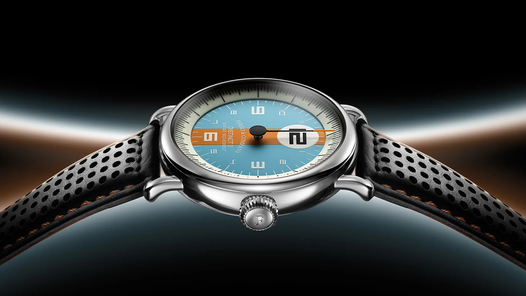 Ferro Watches Distinct 3 Vintage Style One Hand Race Watch Avanti
