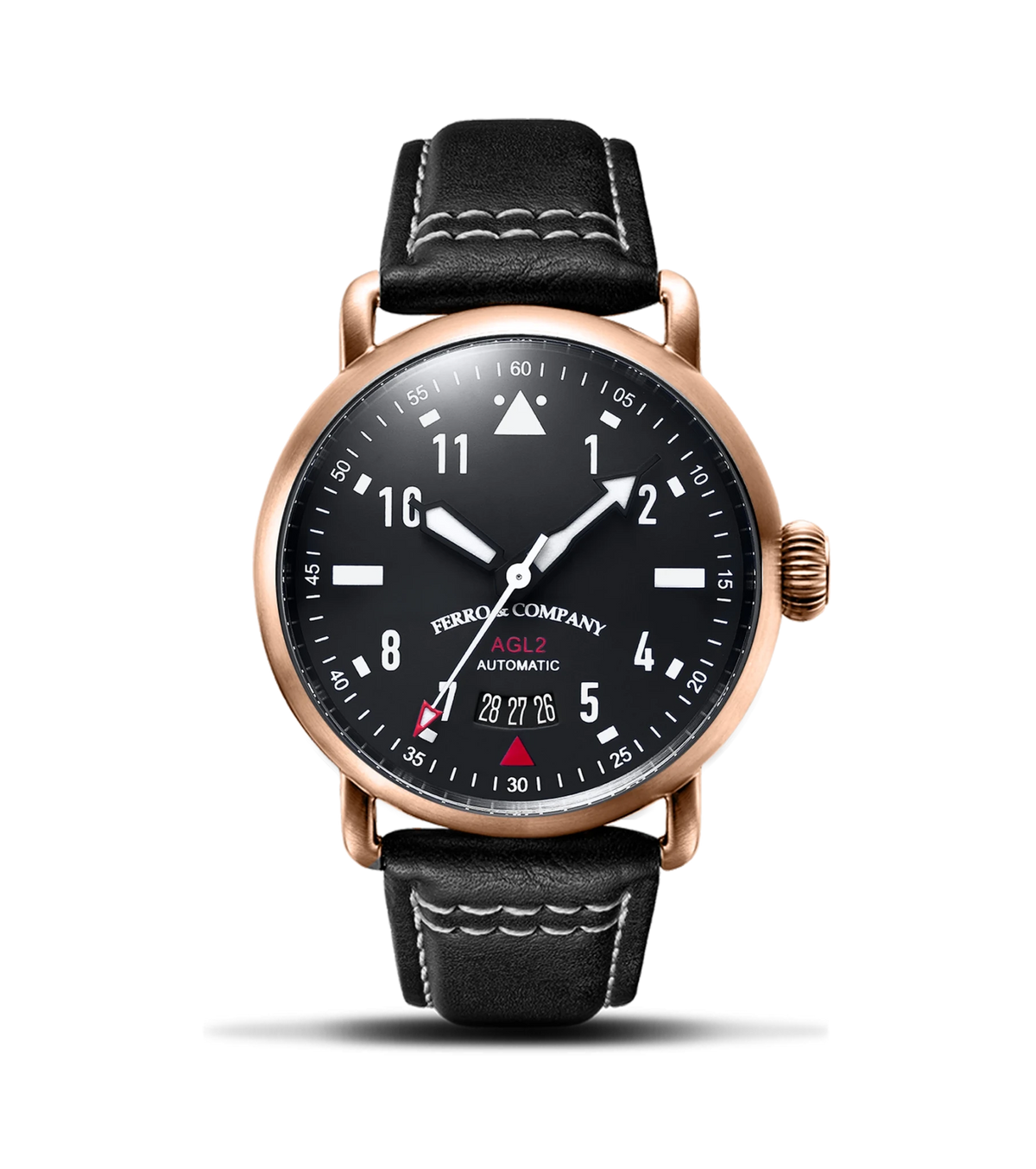 AGL 2 AUTOMATIC BLACK / ROSE GOLD - Ferro & Company Watches
