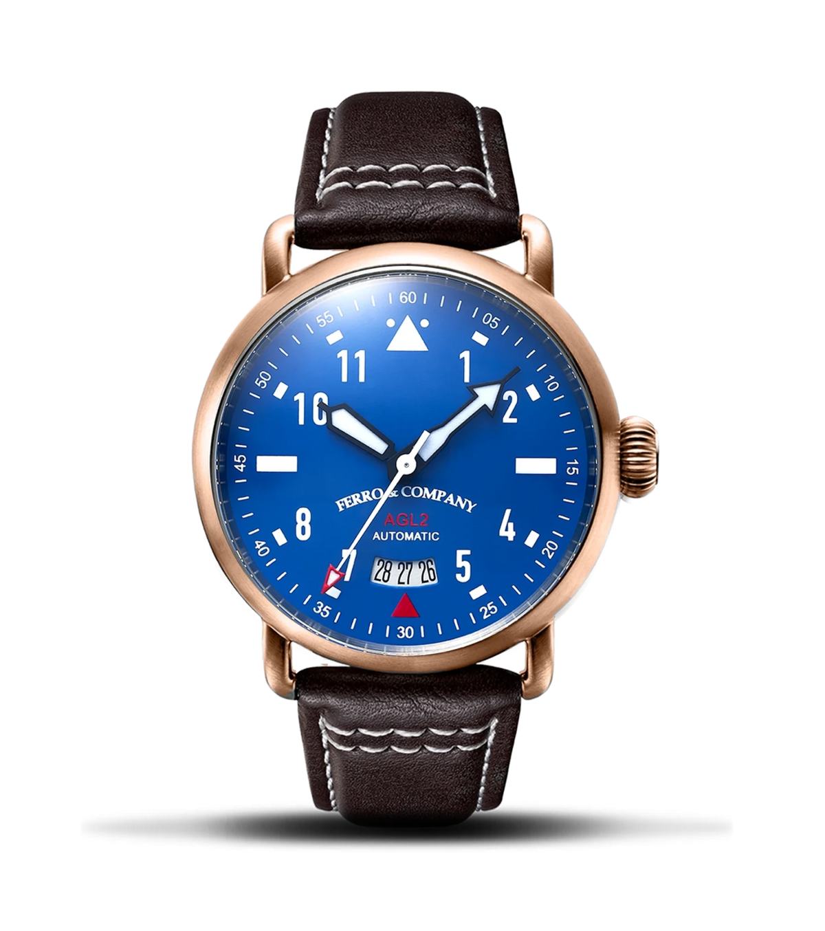 AGL 2 AUTOMATIC BLUE / ROSE GOLD - Ferro & Company Watches