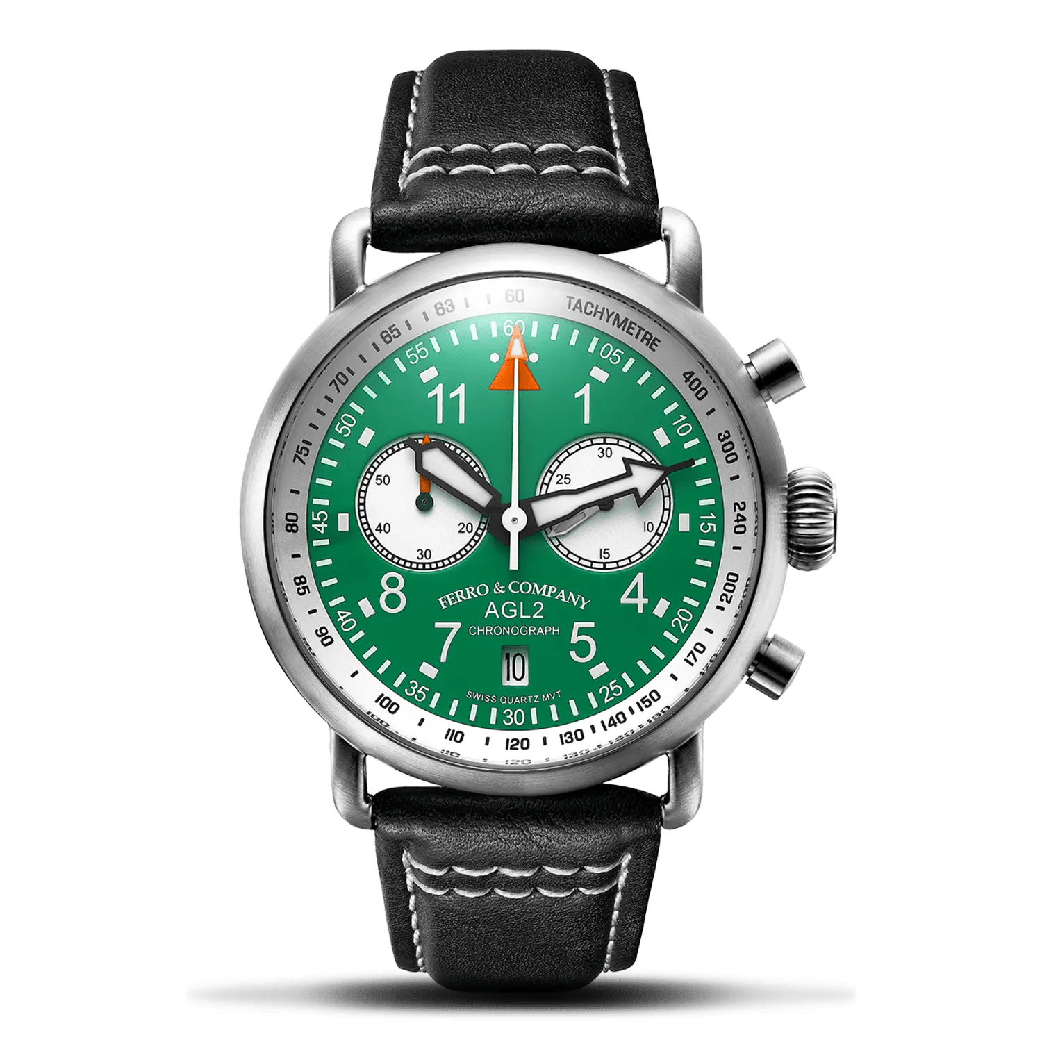 AGL 2 Chronograph Green - Ferro & Company Watches