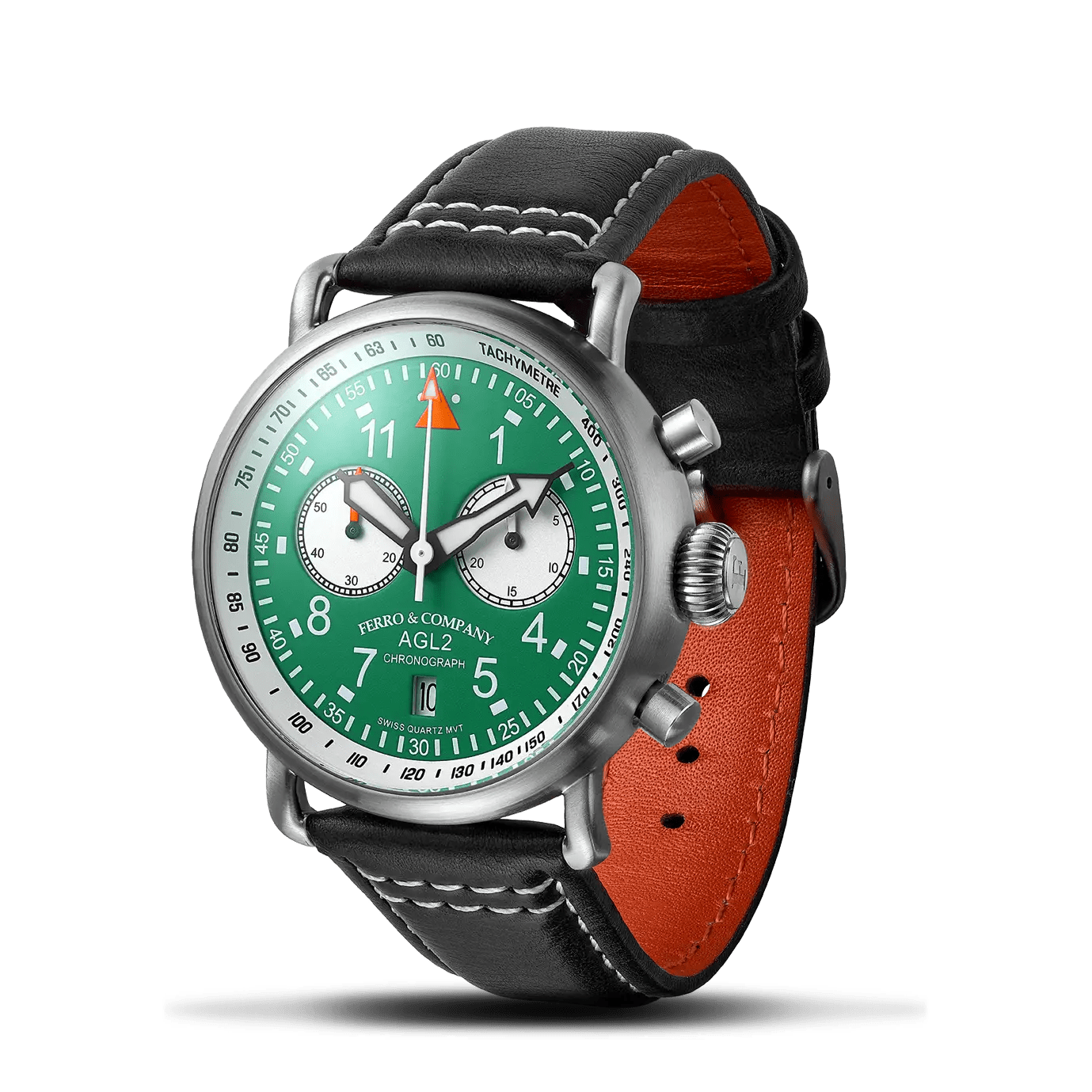 AGL 2 Chronograph Green - Ferro & Company Watches