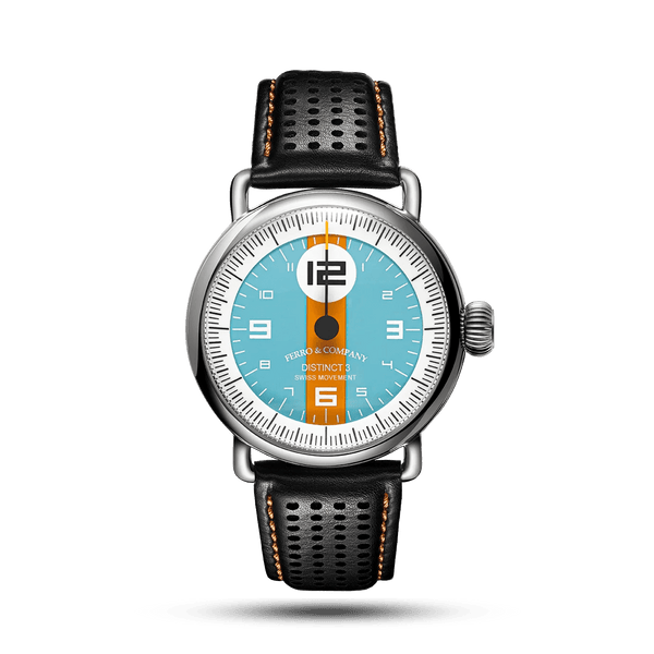 Ferro Watches Distinct 3 Vintage Style One Hand Race Watch Avanti