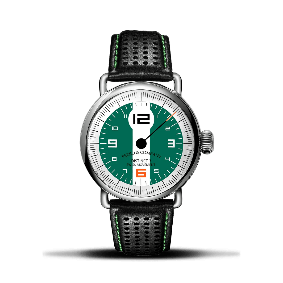DISTINCT 3 BRITISH RACING GREEN - Ferro & Company Watches
