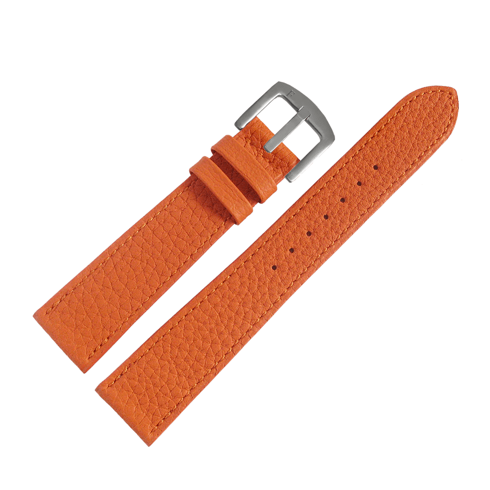 Leather Straps Orange 20 MM Lychee - Ferro &amp; Company Watches