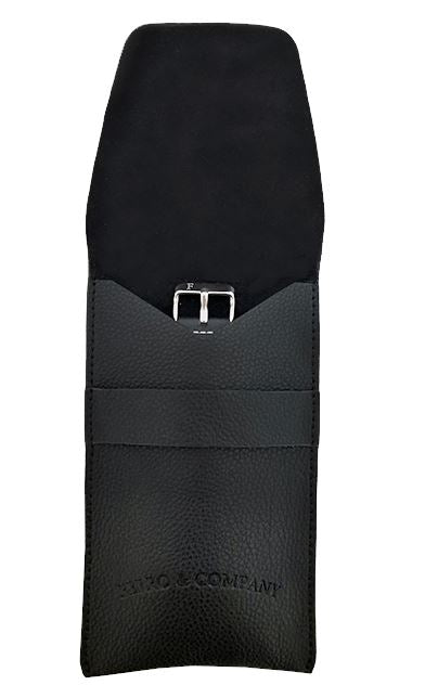 Leather Travel Pouch Black GIFT - Ferro &amp; Company Watches