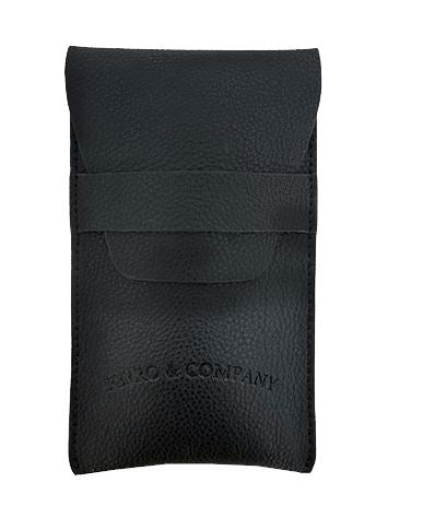 Leather Travel Pouch Black GIFT - Ferro &amp; Company Watches