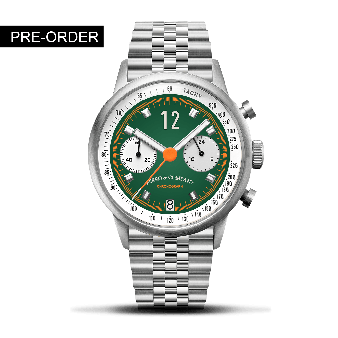 Race Master Chronograph GREEN BR - Ferro & Company Watches