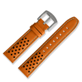 RACING LEATHER STRAPS ORANGE 22MM