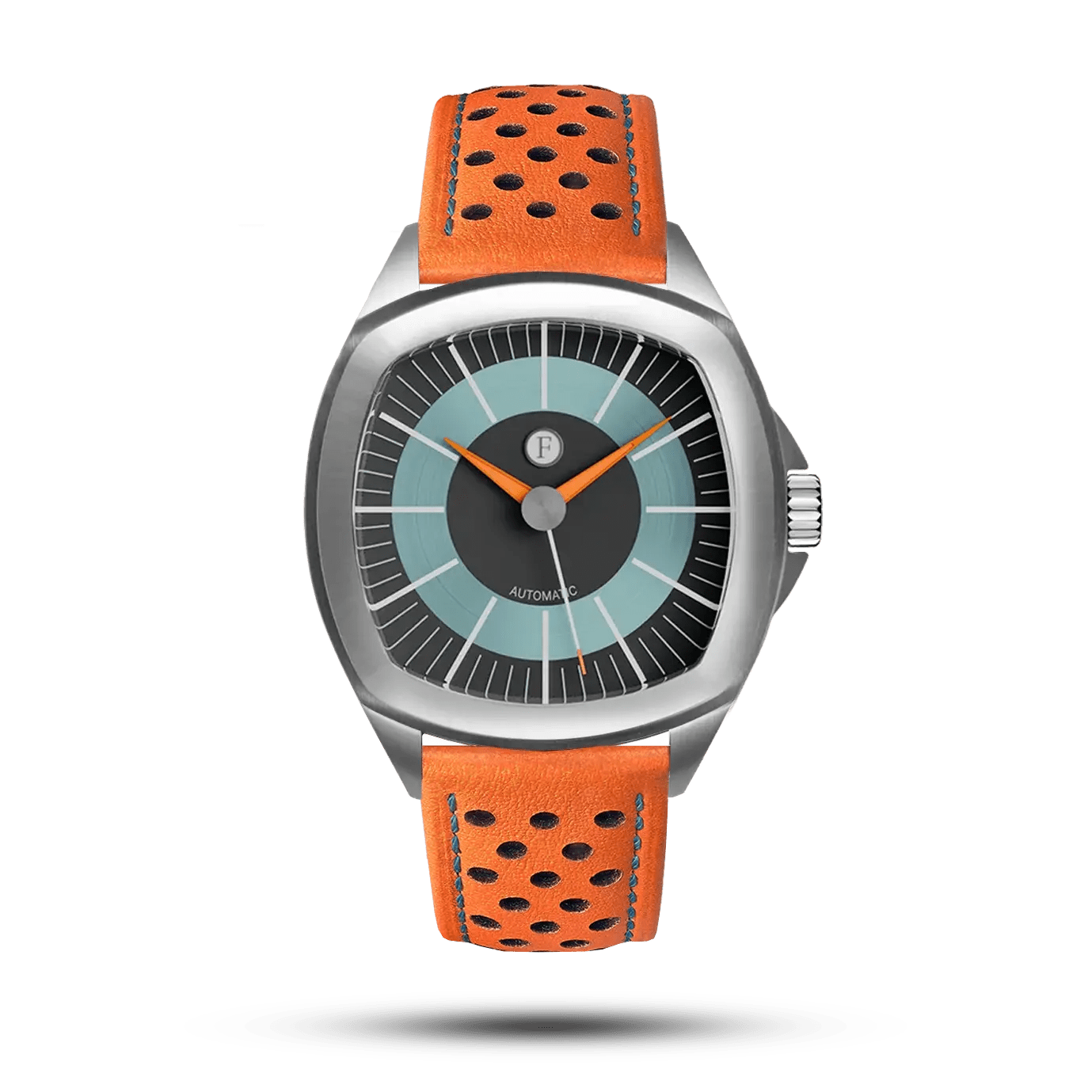 TIME MASTER 70 BLUE / ORANGE BAND - Ferro &amp; Company Watches