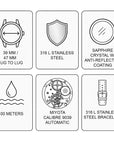 TIME MASTER 70 GOLD / SILVER - Ferro & Company Watches