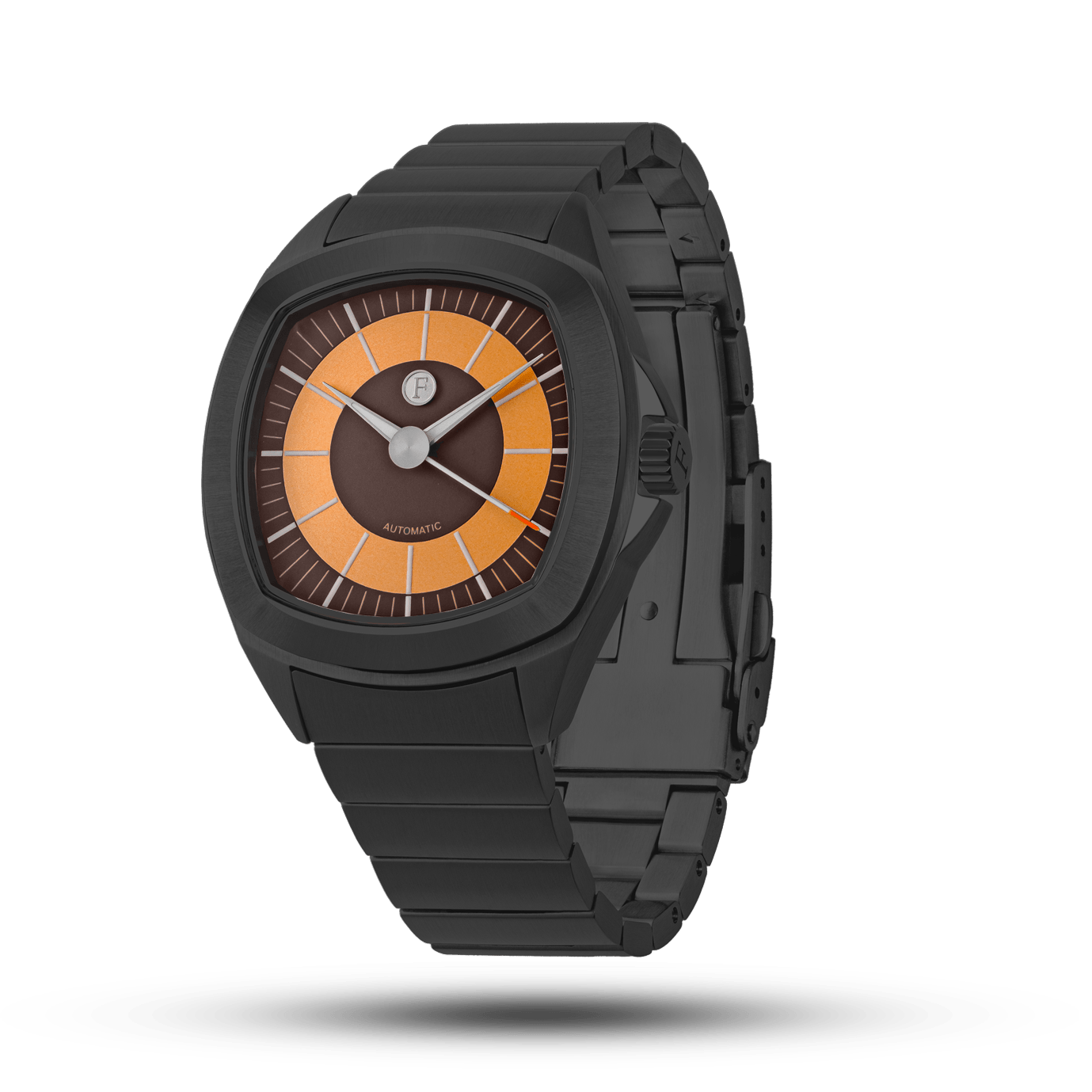 TIME MASTER 70 ORANGE / BLACK DLC - Ferro & Company Watches