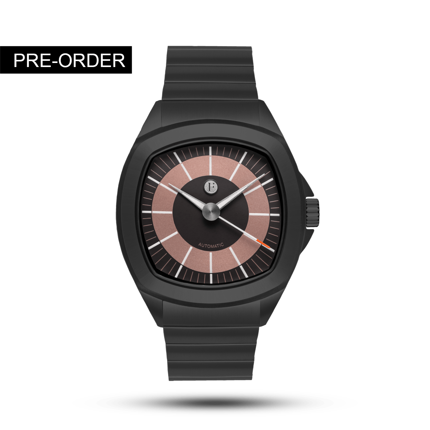 TIME MASTER 70 SALMON / BLACK DLC - Ferro & Company Watches