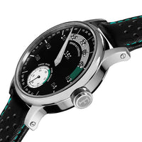 Ferro Watches 356 Vintage Style Race One Hand Watch Black / Green - Ferro & Company Watches