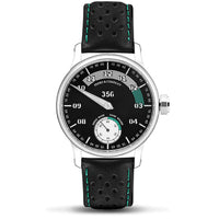 Ferro Watches 356 Vintage Style Race One Hand Watch Black / Green - Ferro & Company Watches