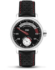 Ferro Watches 356 Vintage Style Race One Hand Watch Black / Red - Ferro & Company Watches