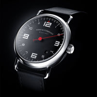 Ferro Watches Distinct 2 Vintage Style Race One Hand Watch Black - Ferro & Company Watches