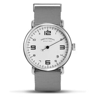 Ferro Watches Distinct 2 Vintage Style Race One Hand Watch White - Ferro & Company Watches