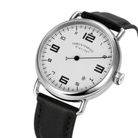 Ferro Watches Distinct 2 Vintage Style Race One Hand Watch White - Ferro & Company Watches