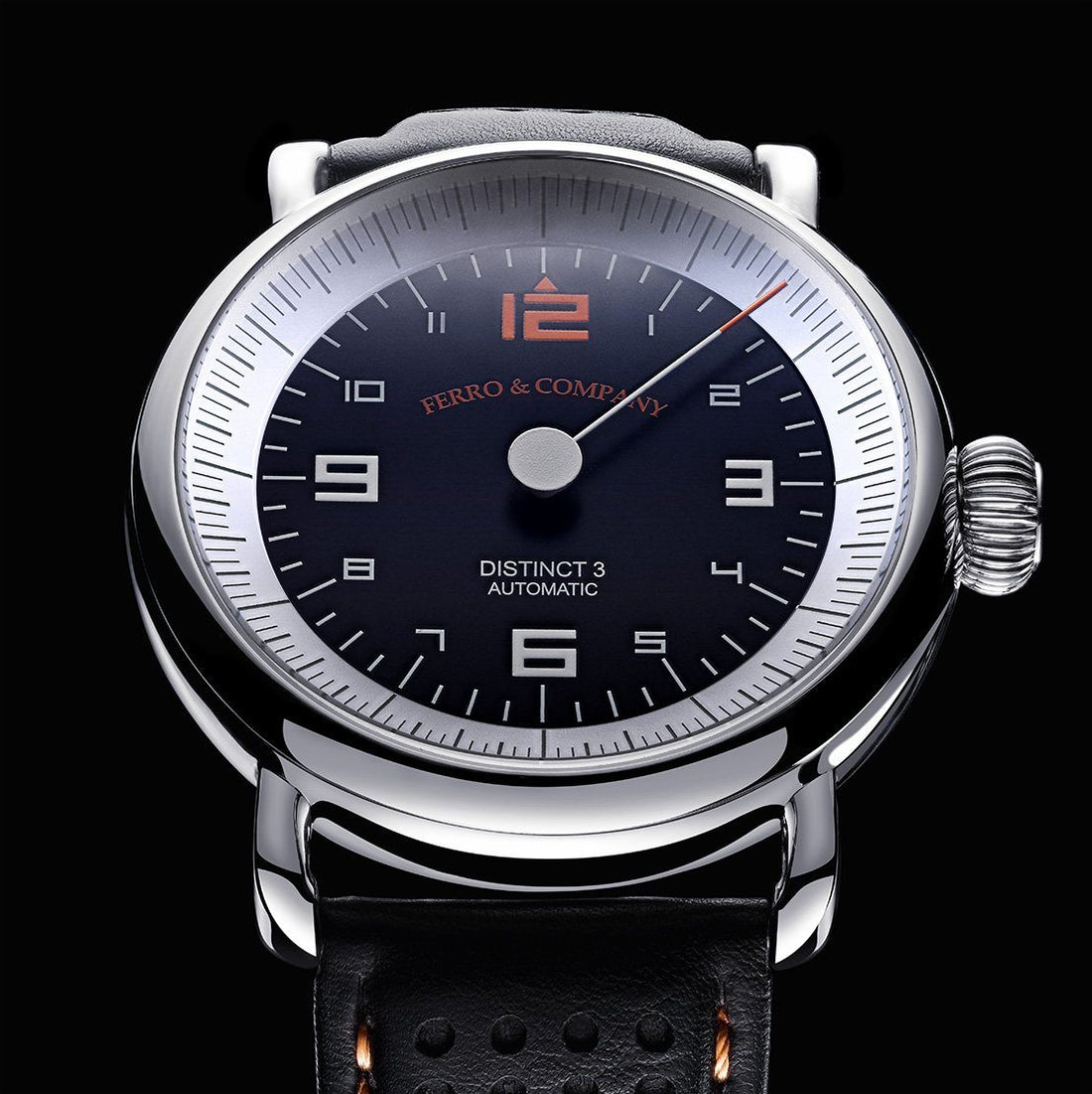 Ferro Watches Distinct 3 Vintage Style One Hand Racing Watch Grand Prix - Ferro & Company Watches