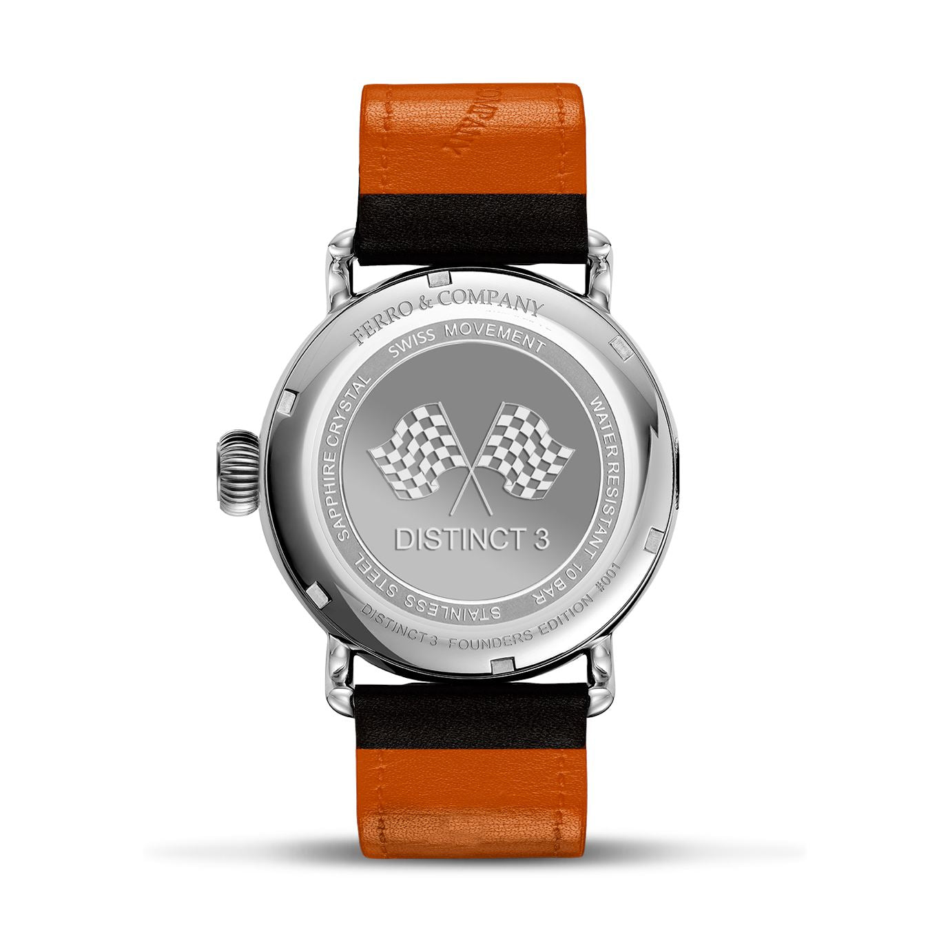 Ferro Watches Distinct 3 Vintage Style One Hand Racing Watch Grand Prix - Ferro &amp; Company Watches
