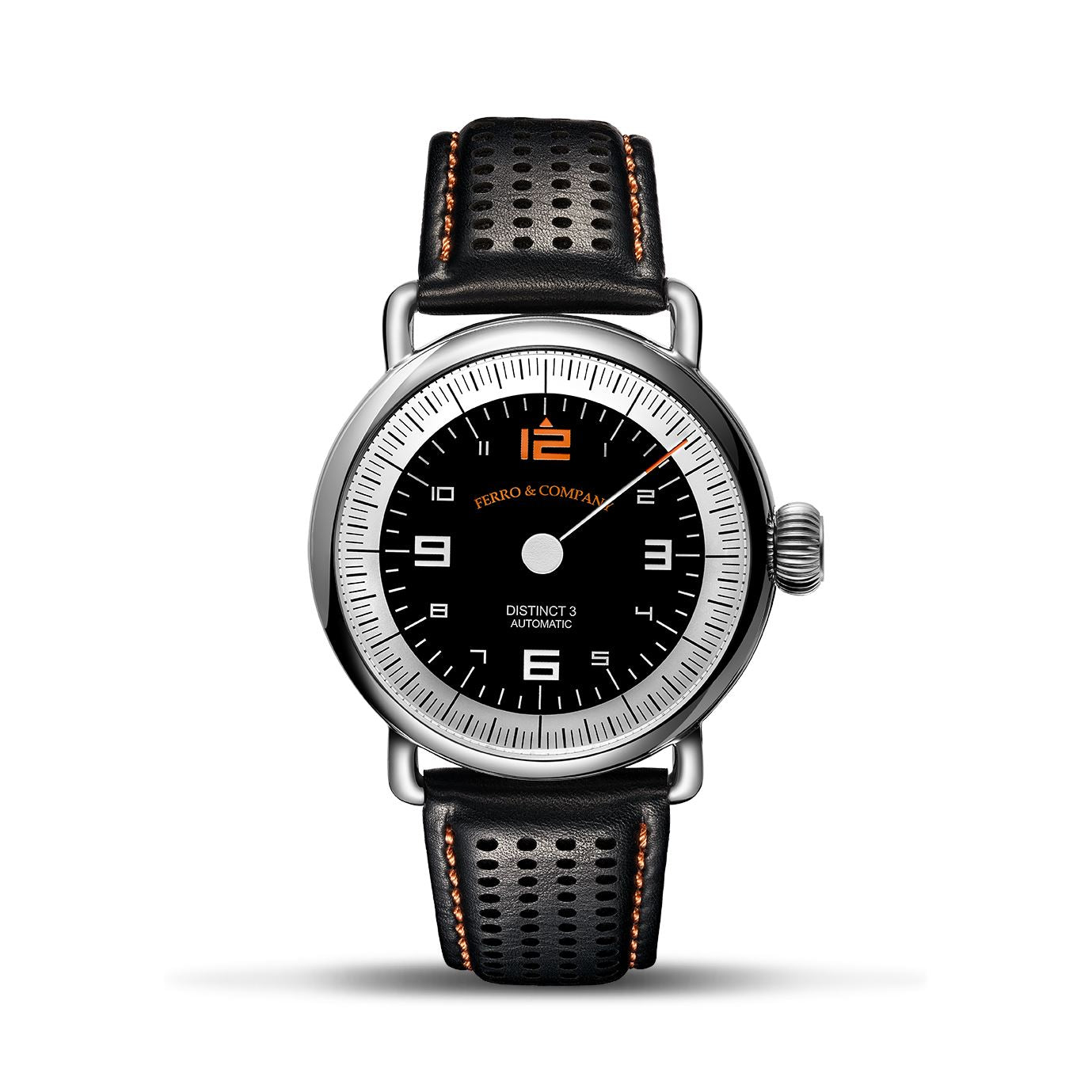 Ferro Watches Distinct 3 Vintage Style One Hand Racing Watch Grand Prix - Ferro &amp; Company Watches
