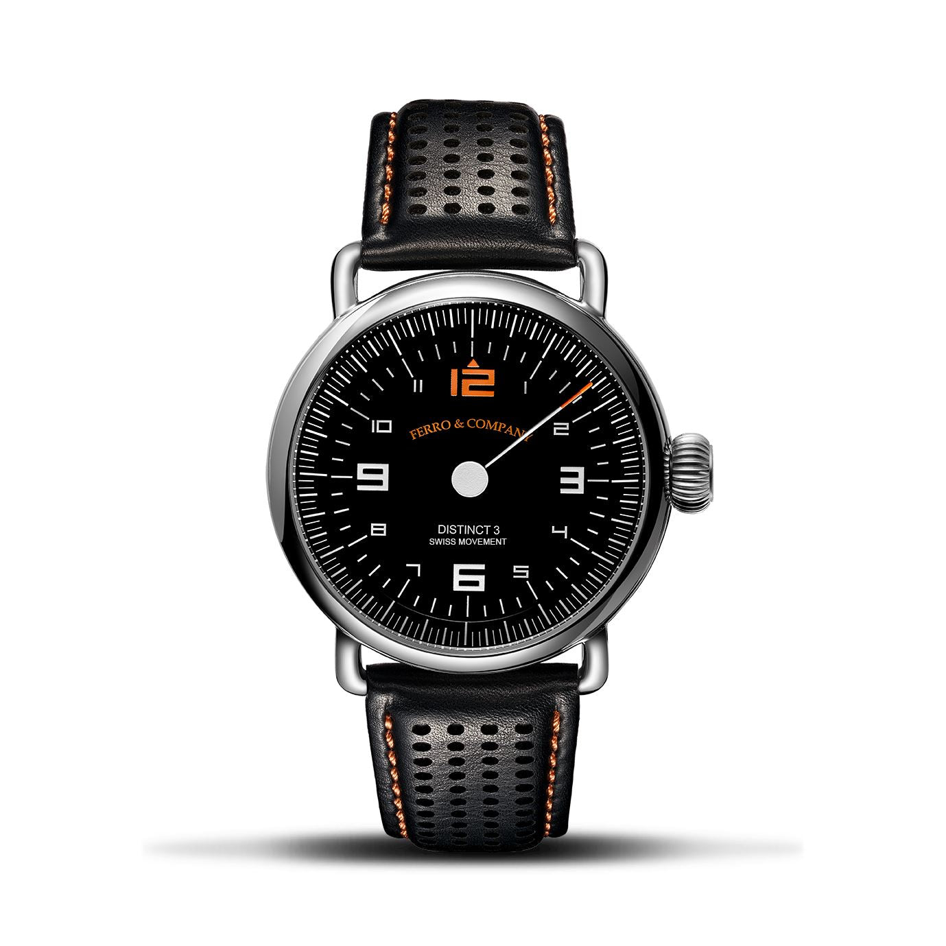 Ferro Watches Distinct 3 Vintage Style One Hand Racing Watch Petrol - Ferro &amp; Company Watches