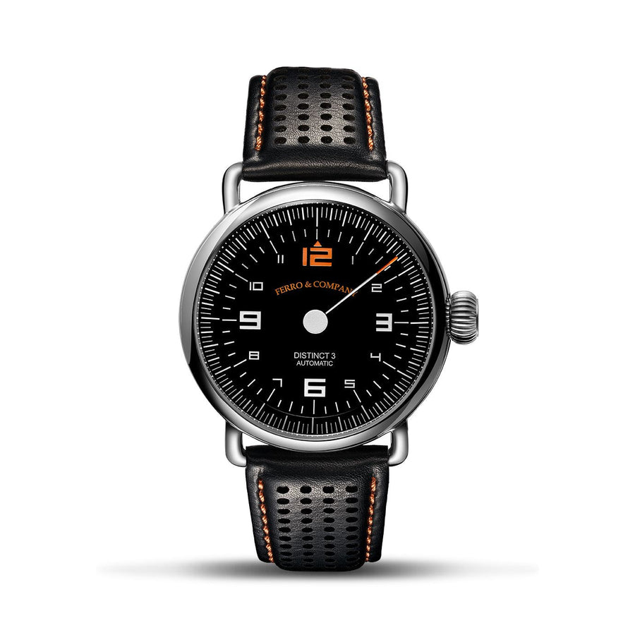 Ferro Watches Distinct 3 Vintage Style One Hand Racing Watch Petrol - Ferro & Company Watches