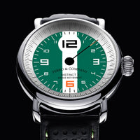 Ferro Watches Distinct 3 Vintage Style Race One Hand Watch British Racing Green - Ferro & Company Watches