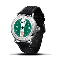 Ferro Watches Distinct 3 Vintage Style Race One Hand Watch British Racing Green - Ferro & Company Watches