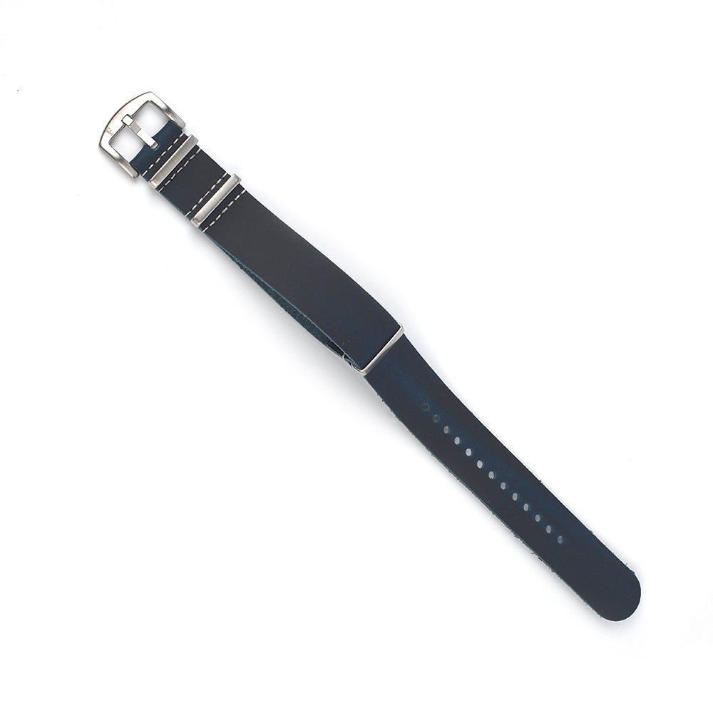 Leather Watch Strap Navy 22 MM - Ferro &amp; Company Watches