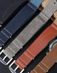 Nato Leather Watch Strap Brown - Ferro & Company Watches