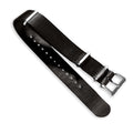 Correa De Reloj De Nylon Negra 22 MM