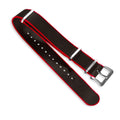 NYLON STRAPS BLACK/RED 22MM