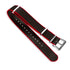 Nylon Nato Watch Strap Black / Red - Ferro & Company Watches