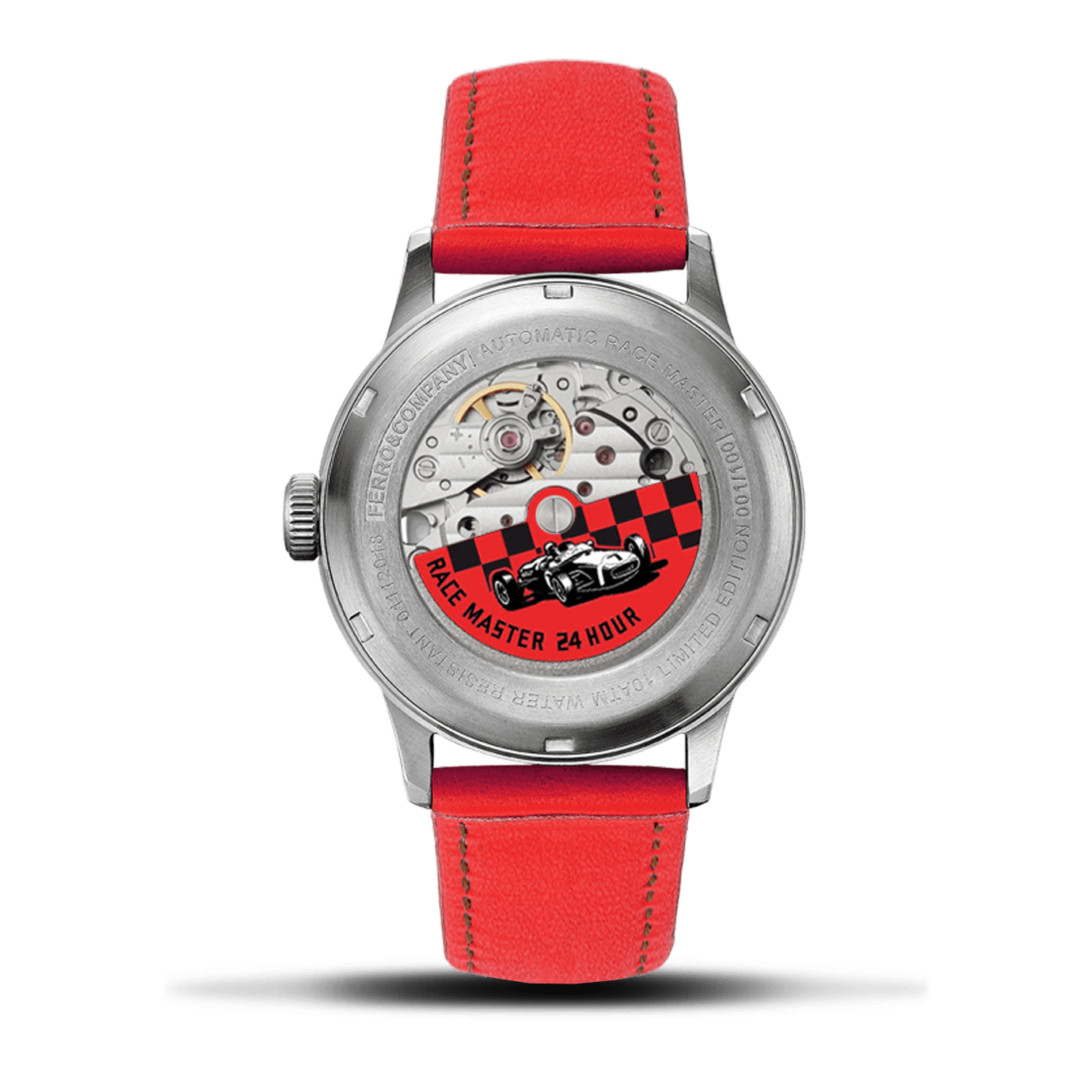 Race Master Automatic Red - Ferro &amp; Company Watches