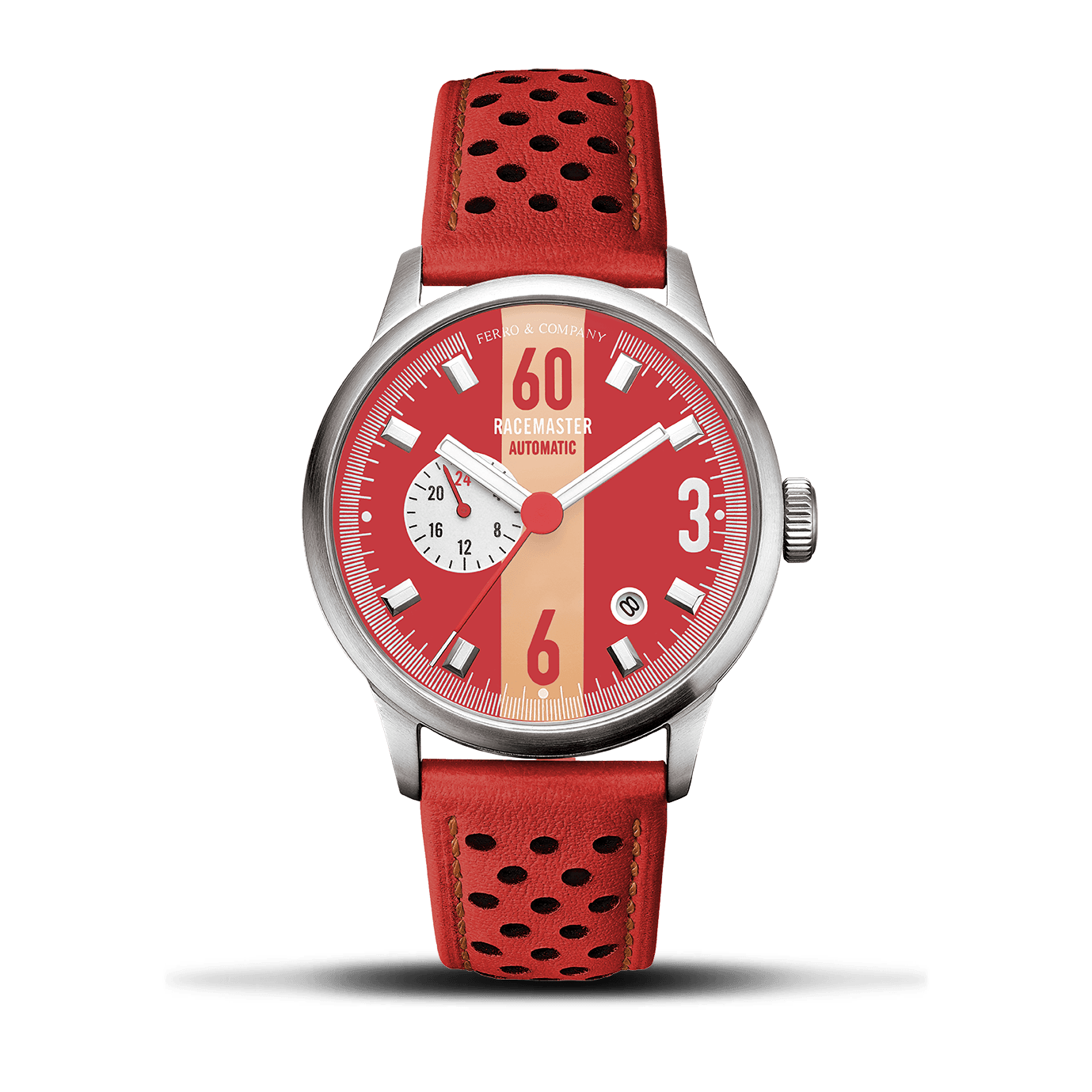 Race Master Automatic Red - Ferro &amp; Company Watches