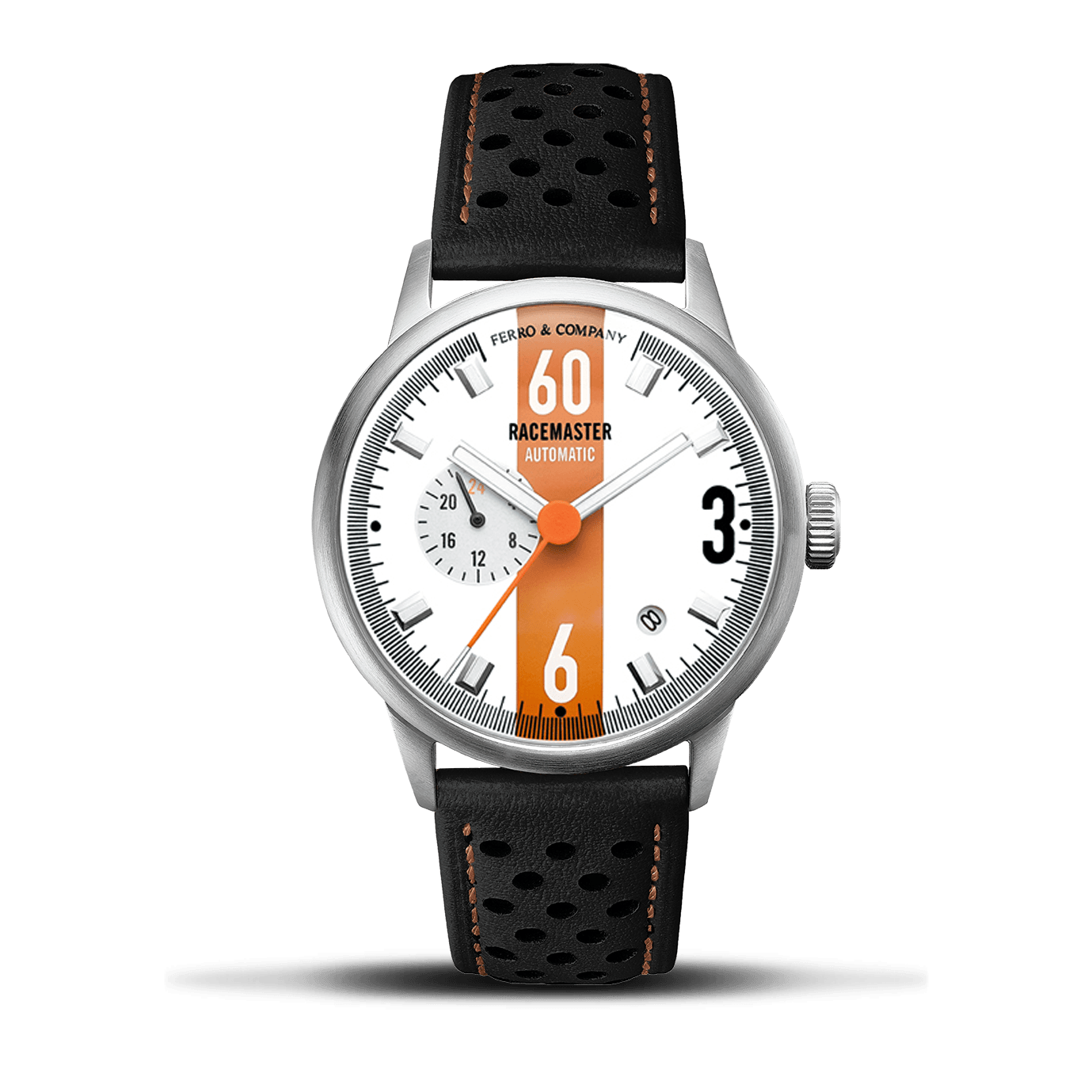 Race Master Automatic White - Ferro &amp; Company Watches