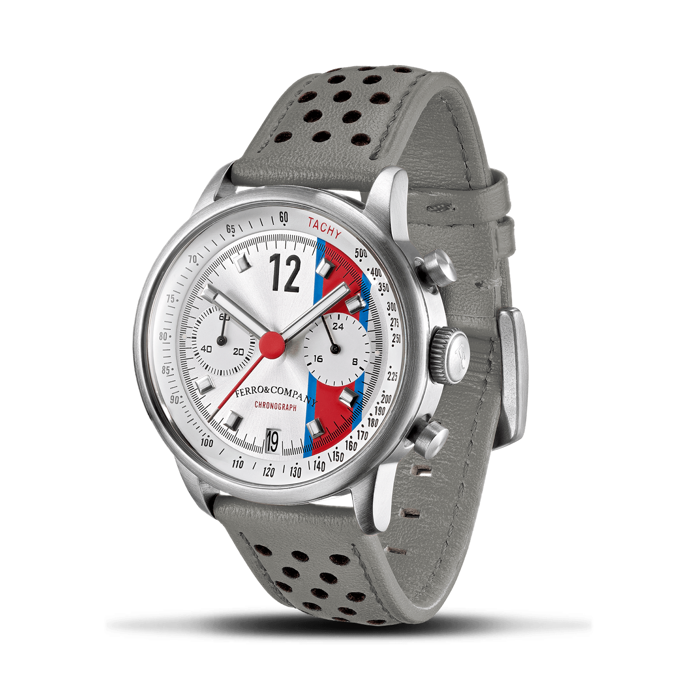 Race Master Chronograph Silver - Ferro &amp; Company Watches